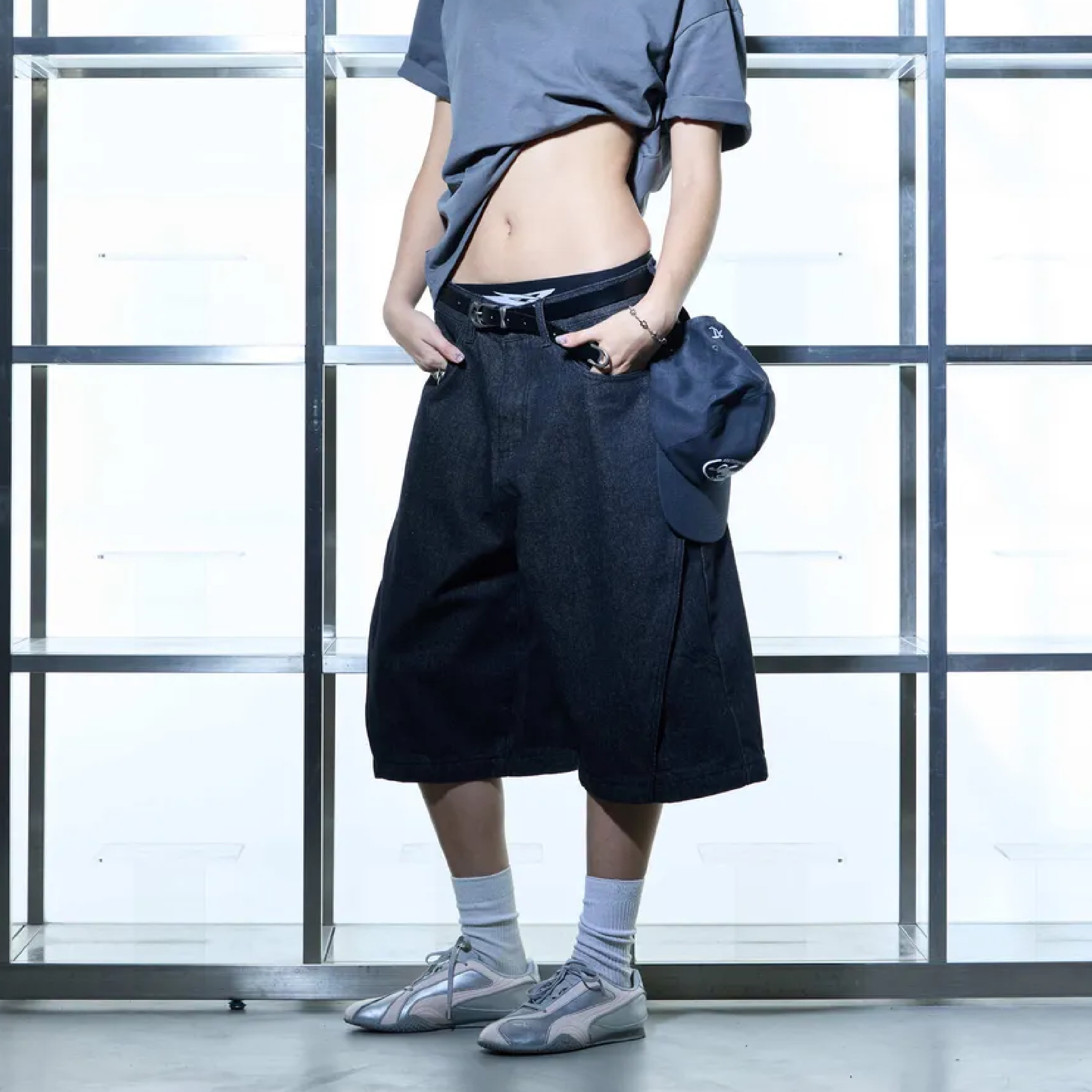 Anonymous x FLOM Denim Shorts 七分 牛仔短褲