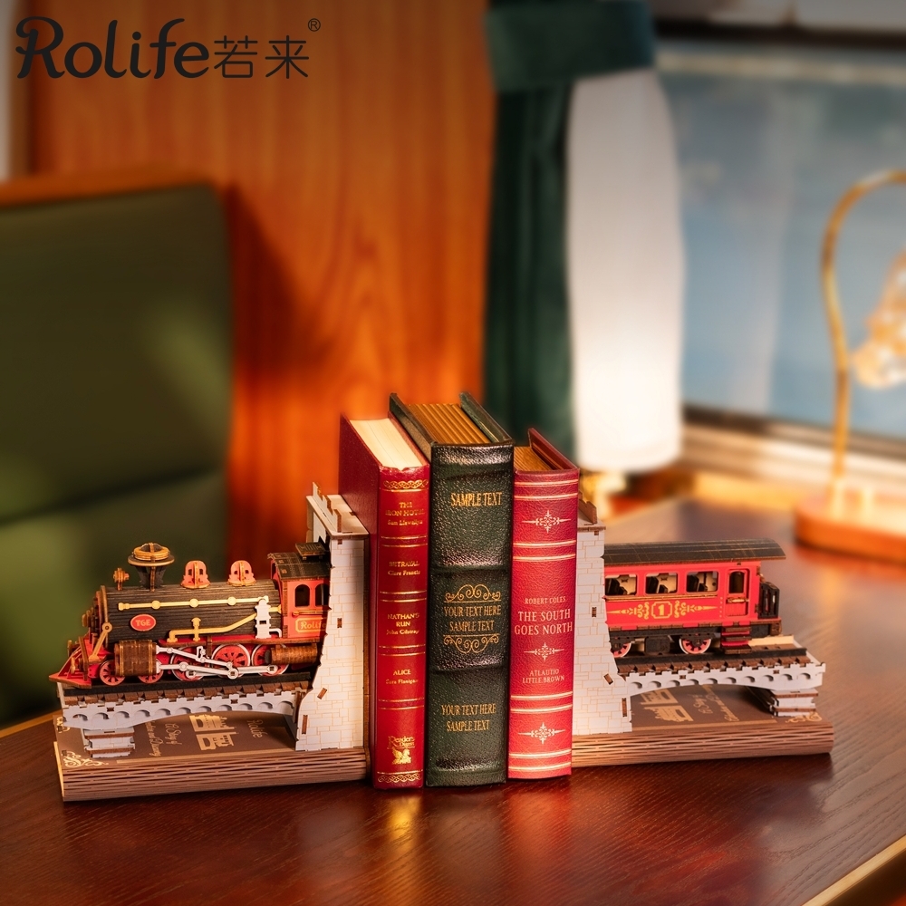 DIY袖珍小屋_【TGE01】Rolife若來_世紀火車書架