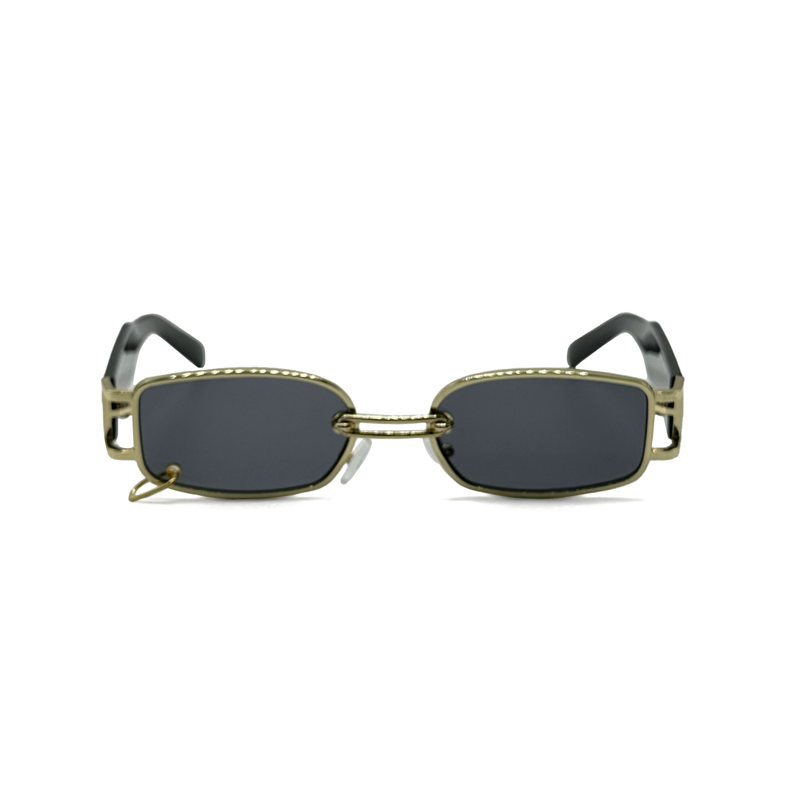 CHILL環扣金屬方形眼鏡-金