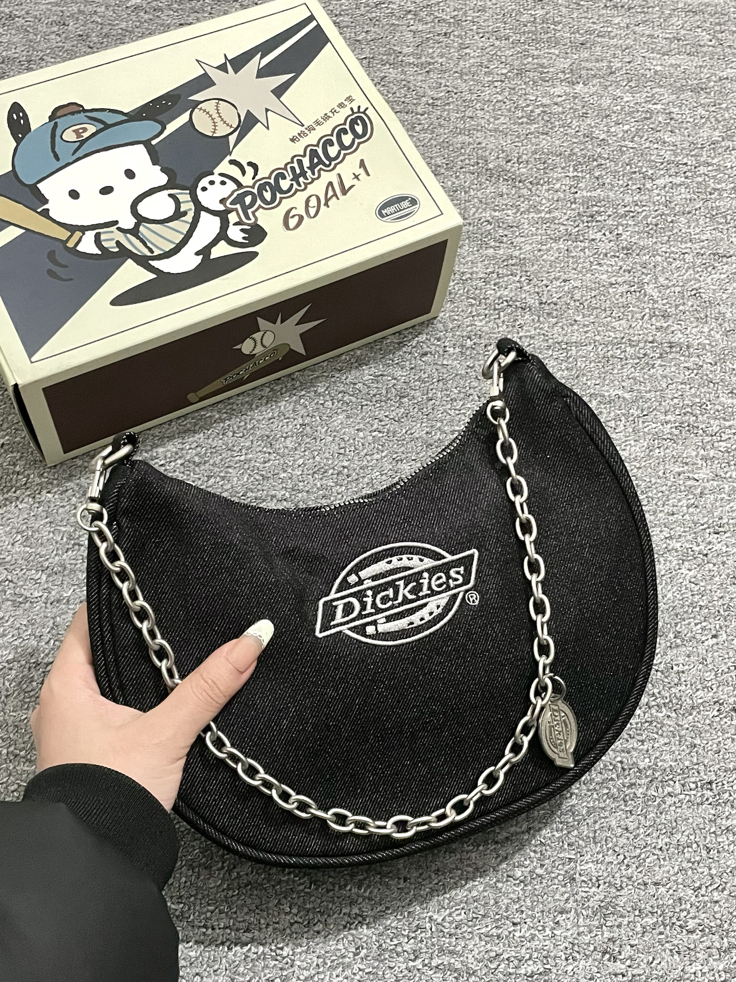 代購-Dickies 復古牛仔 刺繡logo 手提側背包 3色