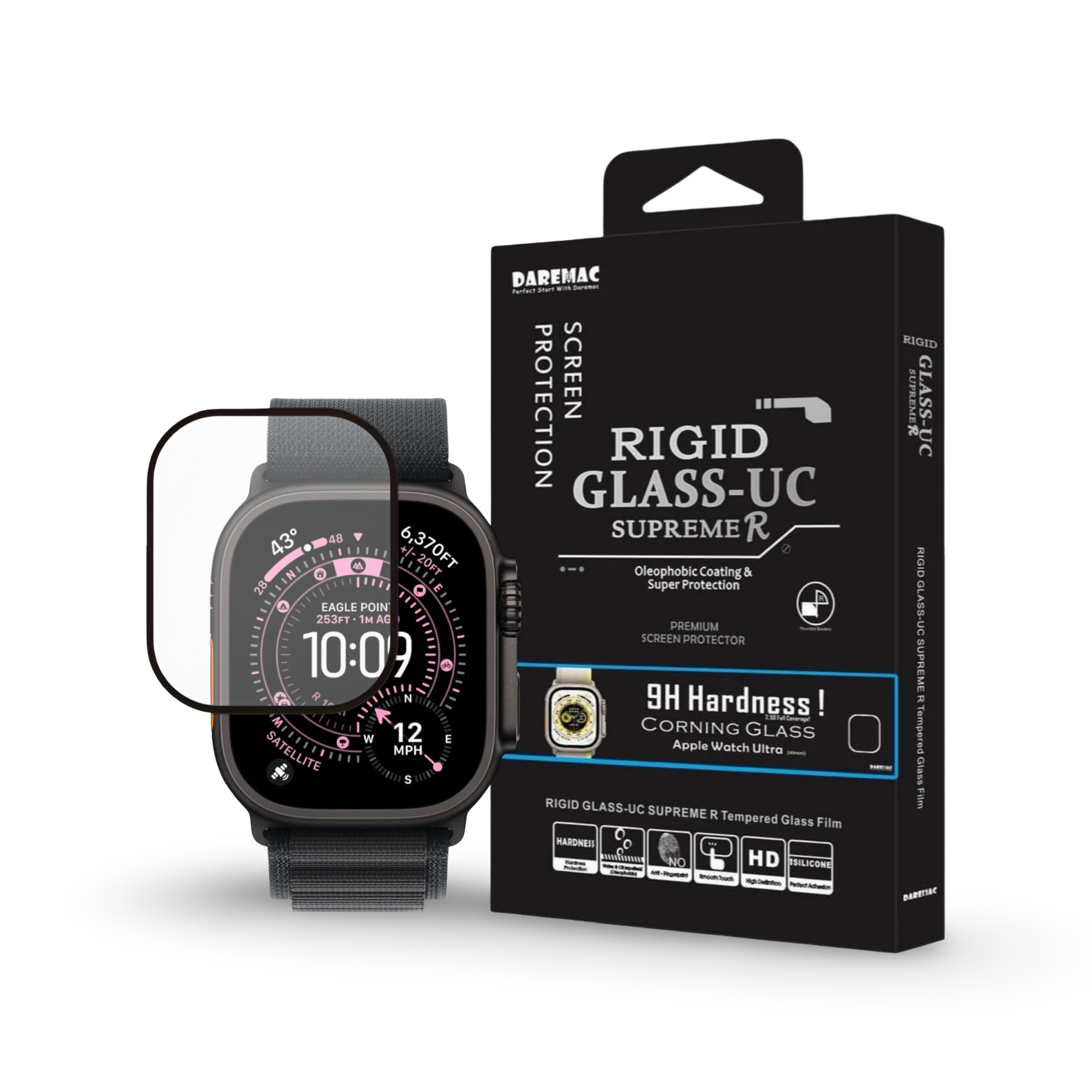 Daremac Apple Watch Ultra 1/2/3 康寧玻璃保護貼