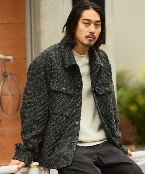 "代購" THE CRAFT CREW PRODUCTS 25AW 仿羊毛斜紋 寬鬆工裝襯衫外套