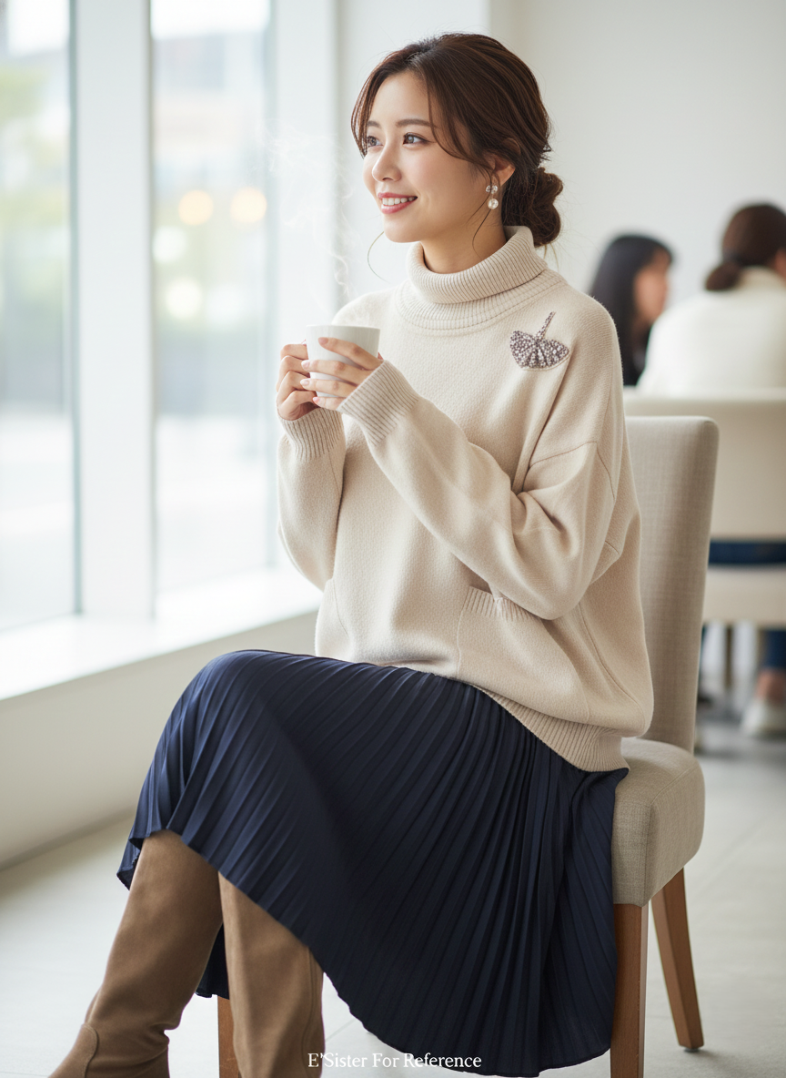 韓系慵懶風寬鬆口袋針織上衣 C53