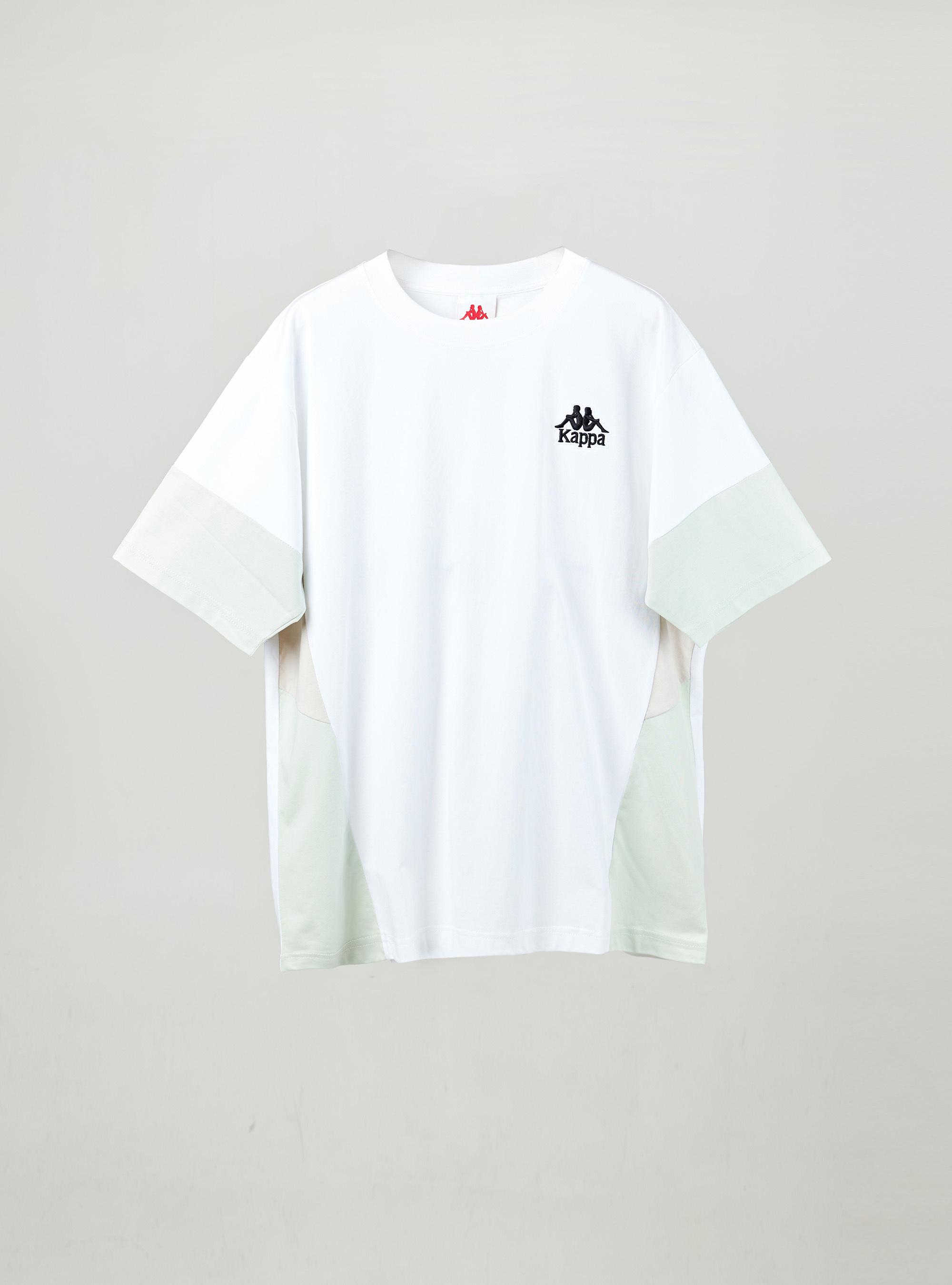 男女適穿 撞色拼接圓領T-Shirt