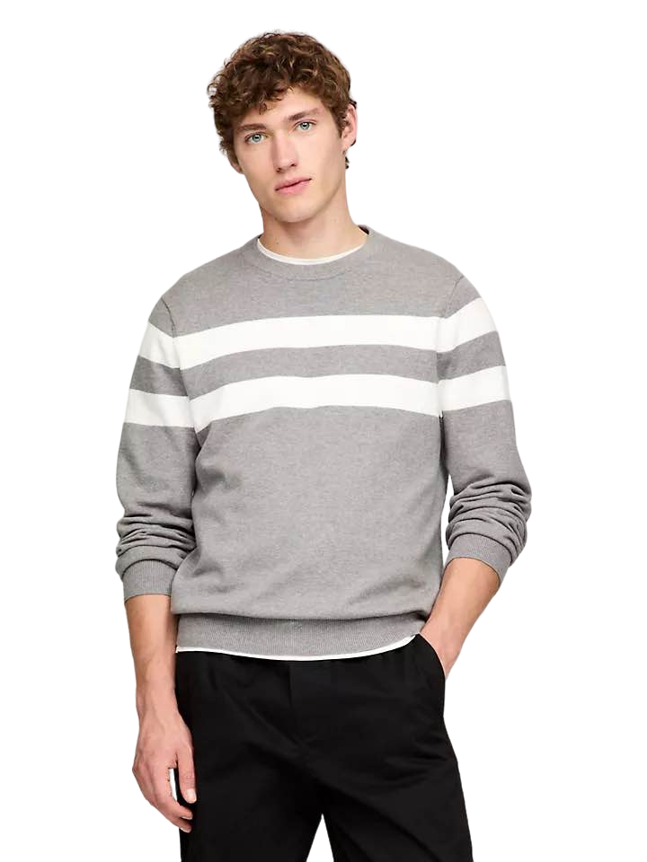 【Tommy Hilfiger USA】(微瑕疵, 清倉品) 親膚針織衫 78jb179 030  灰