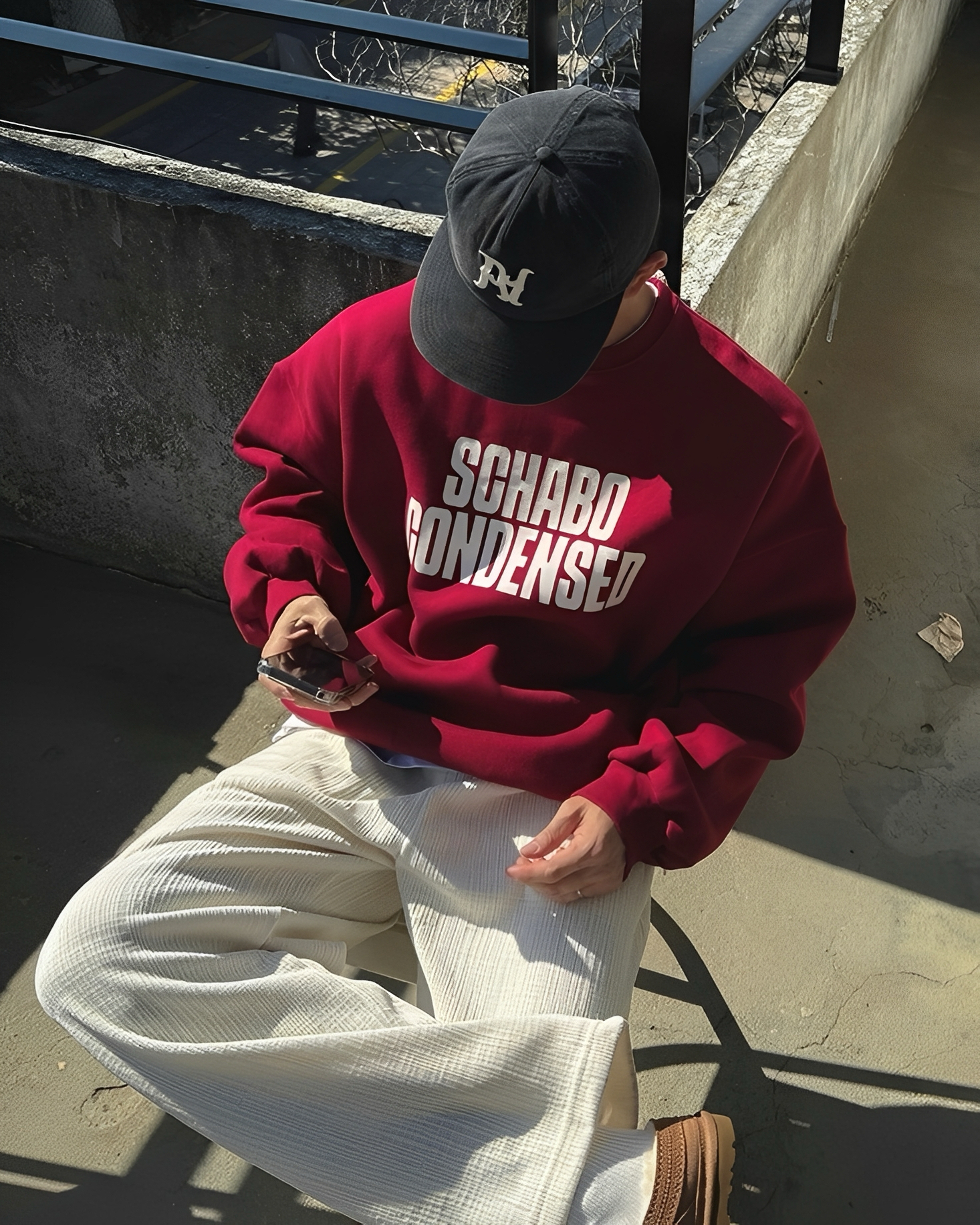 重磅 慵懶感 簡約 字母 牛奶絨 長袖 大學T