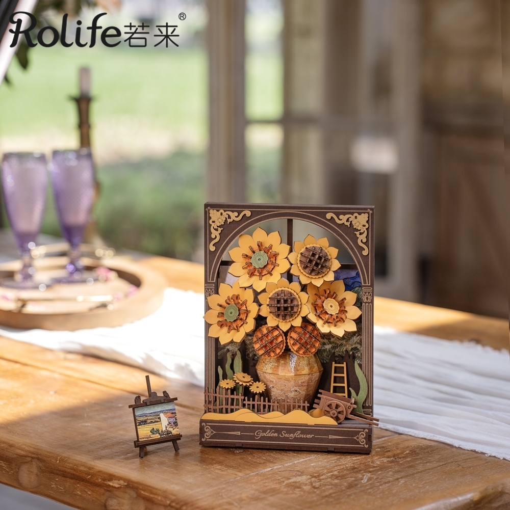 DIY袖珍小屋_【TH002】Rolife若來_ 梵谷向日葵