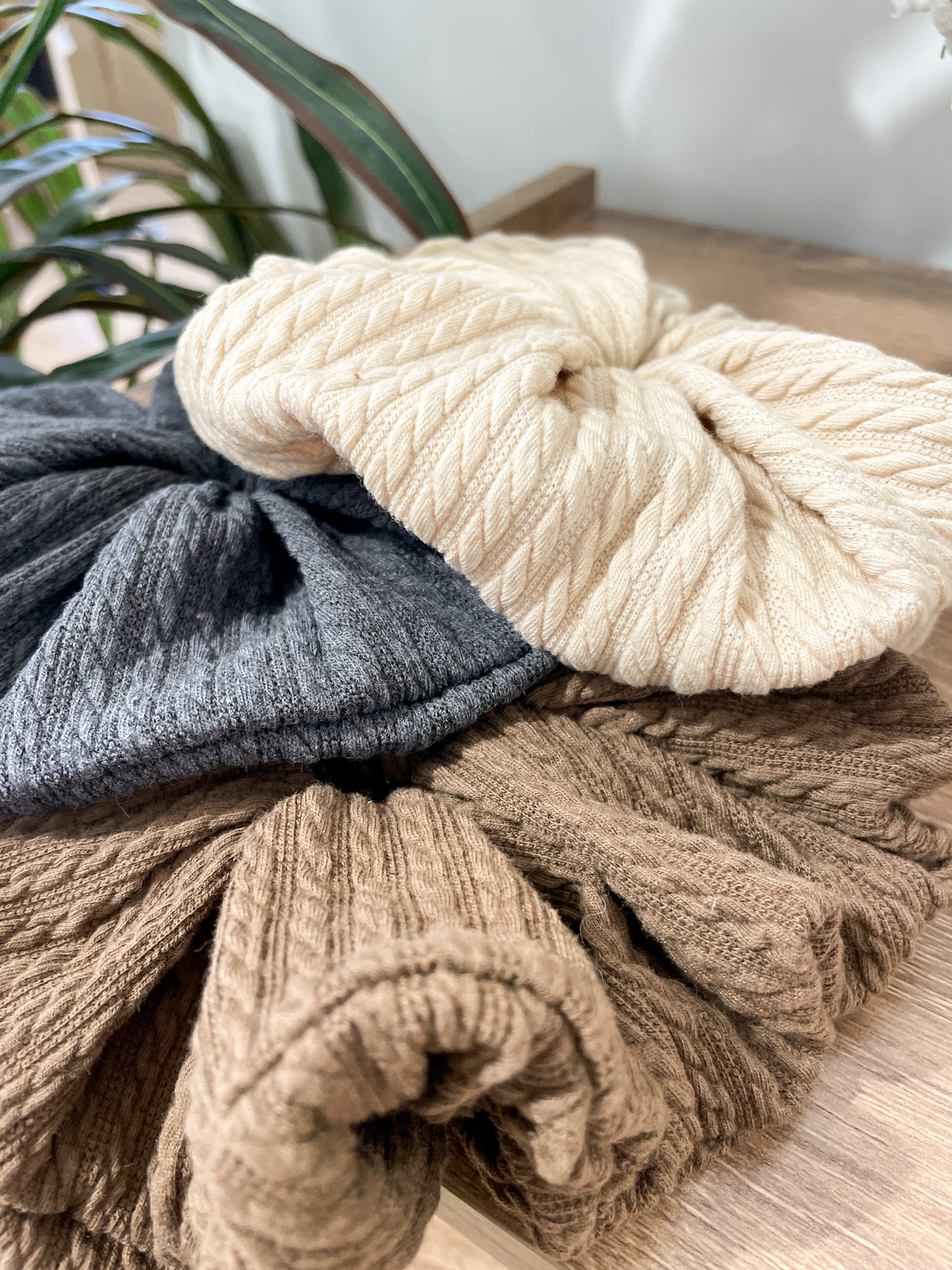 AC175 Butter Braided Scrunchies