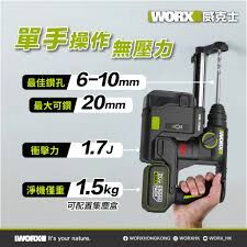 WORX WU384 20V 18mm 兩用油壓鑽