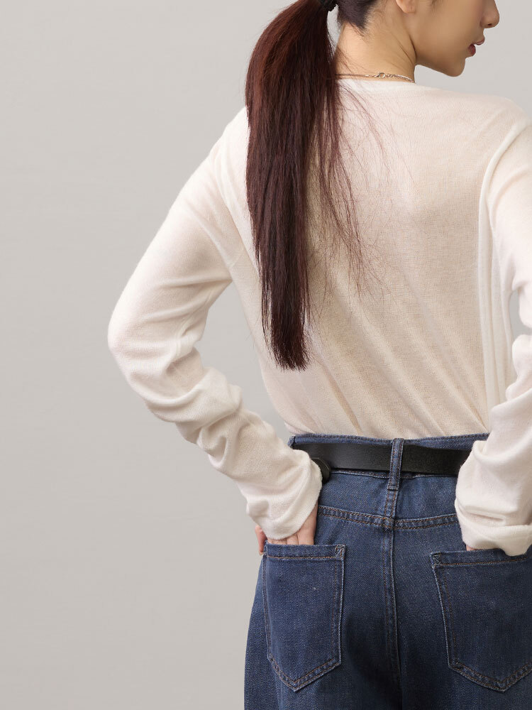 高腰經典牛仔寬褲（YKK拉鍊）