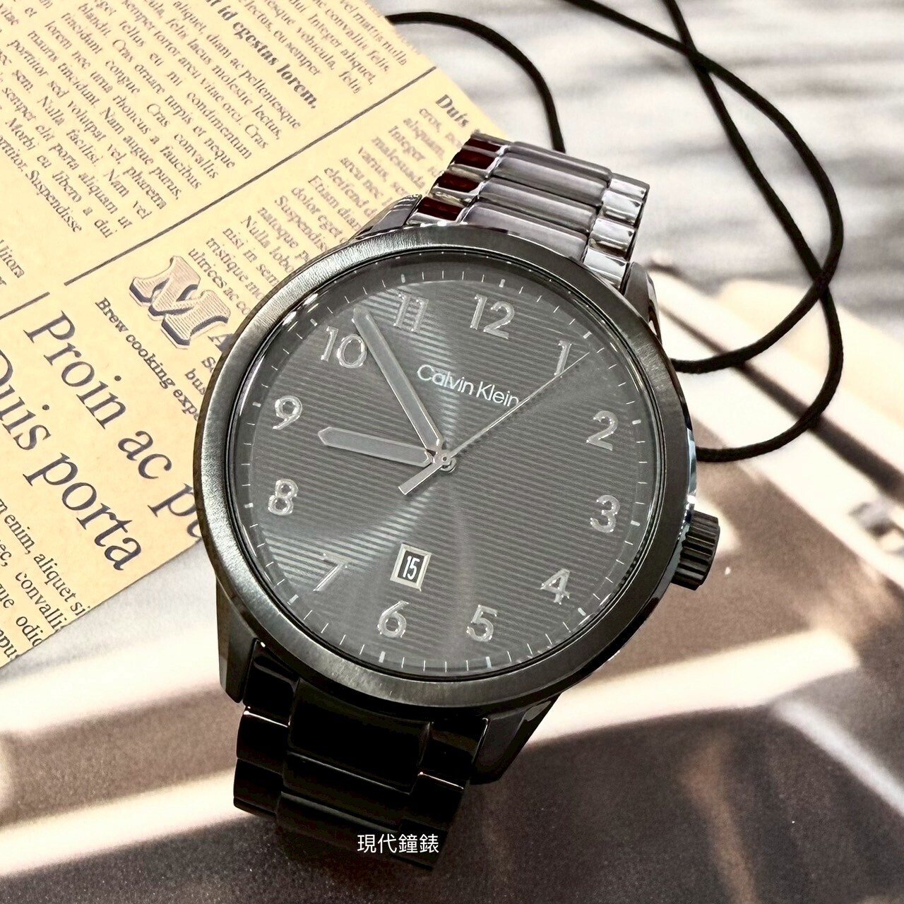 【CALVIN KLEIN】霧面黑時尚男錶CK25200516 42mm 現代鐘錶