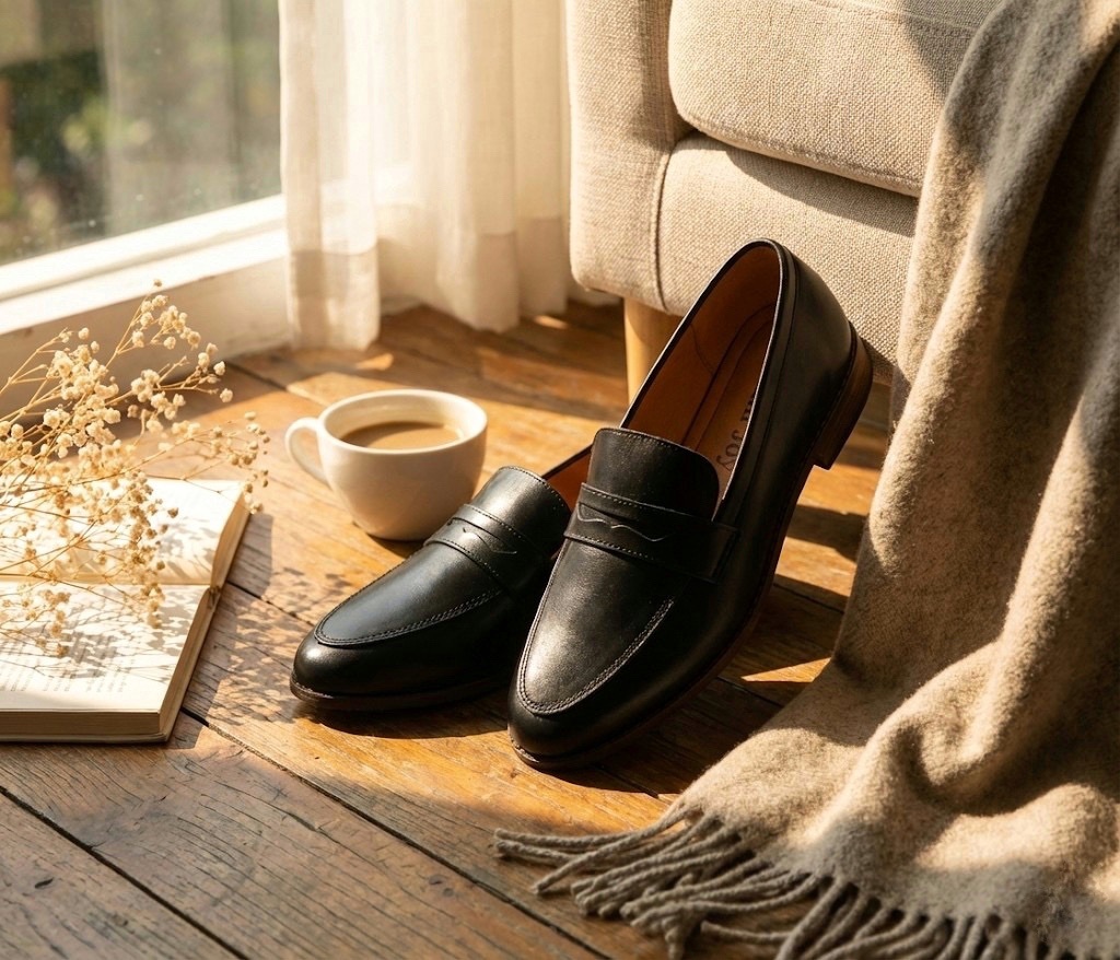 開箱 Sanly Joy 質感樂福鞋，專為追求生活品味的都會女性設計，無論是搭配襪子或單穿都能展現高級感，是網路上熱搜的顯瘦好穿樂福鞋推薦首選品牌。