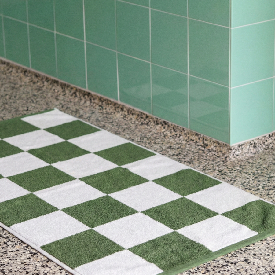 Check Bath Mat / 浴室墊