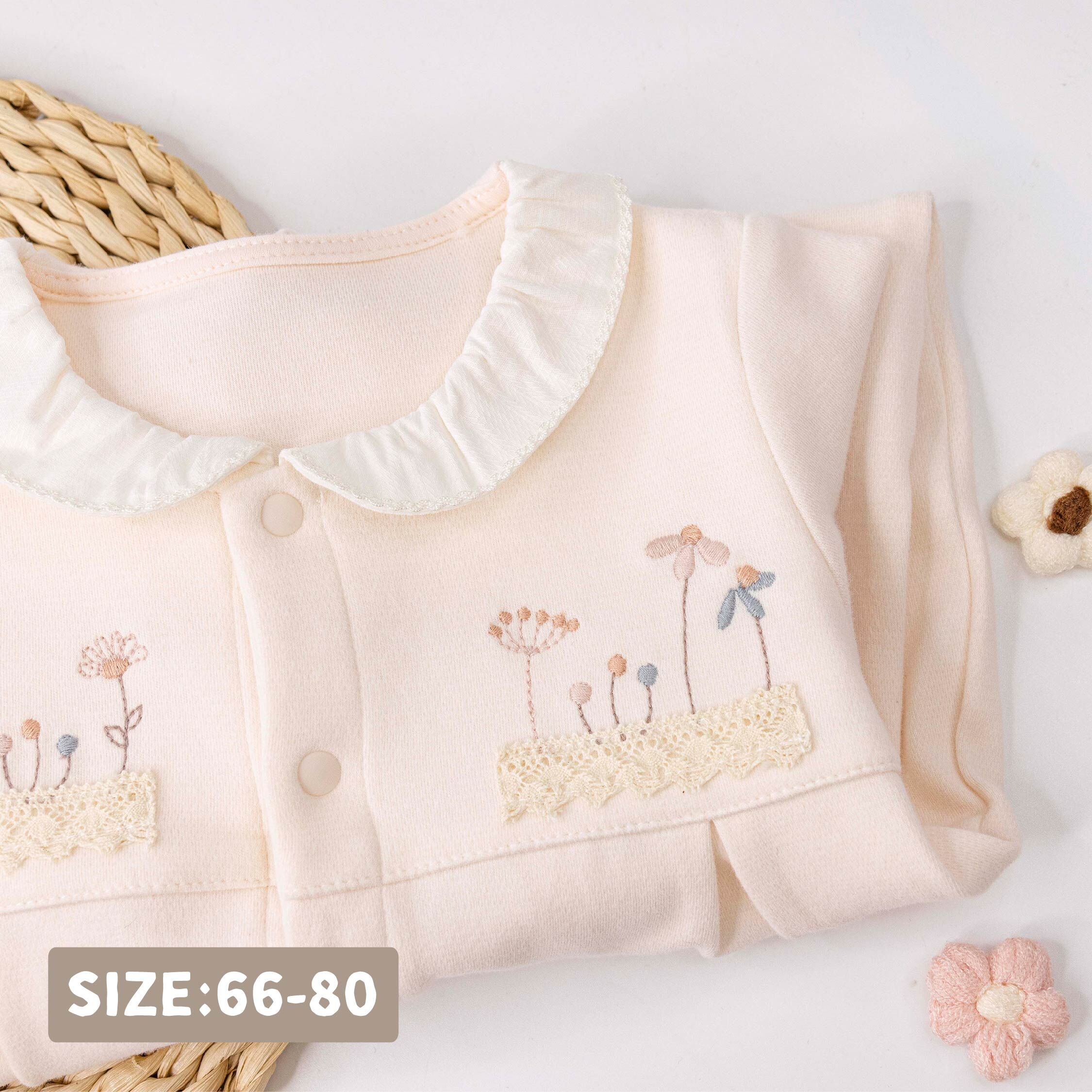 純淨系列【T3088】優雅花朵刺繡連身衣