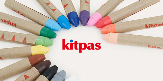 日本Kitpas設計與製造的無毒蠟筆