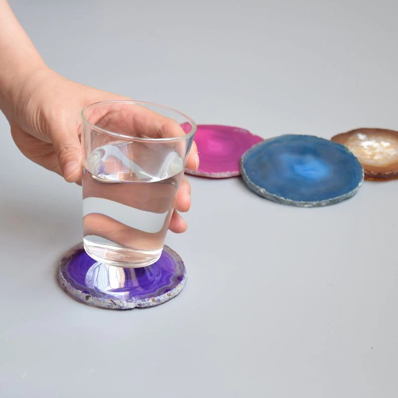 amabro-CRYSTAL 瑪瑙杯墊，瑪瑙是自古以來做為裝飾品或守護的礦石。