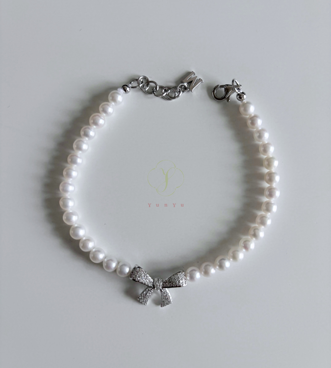 蝴蝶淡水珍珠手鍊