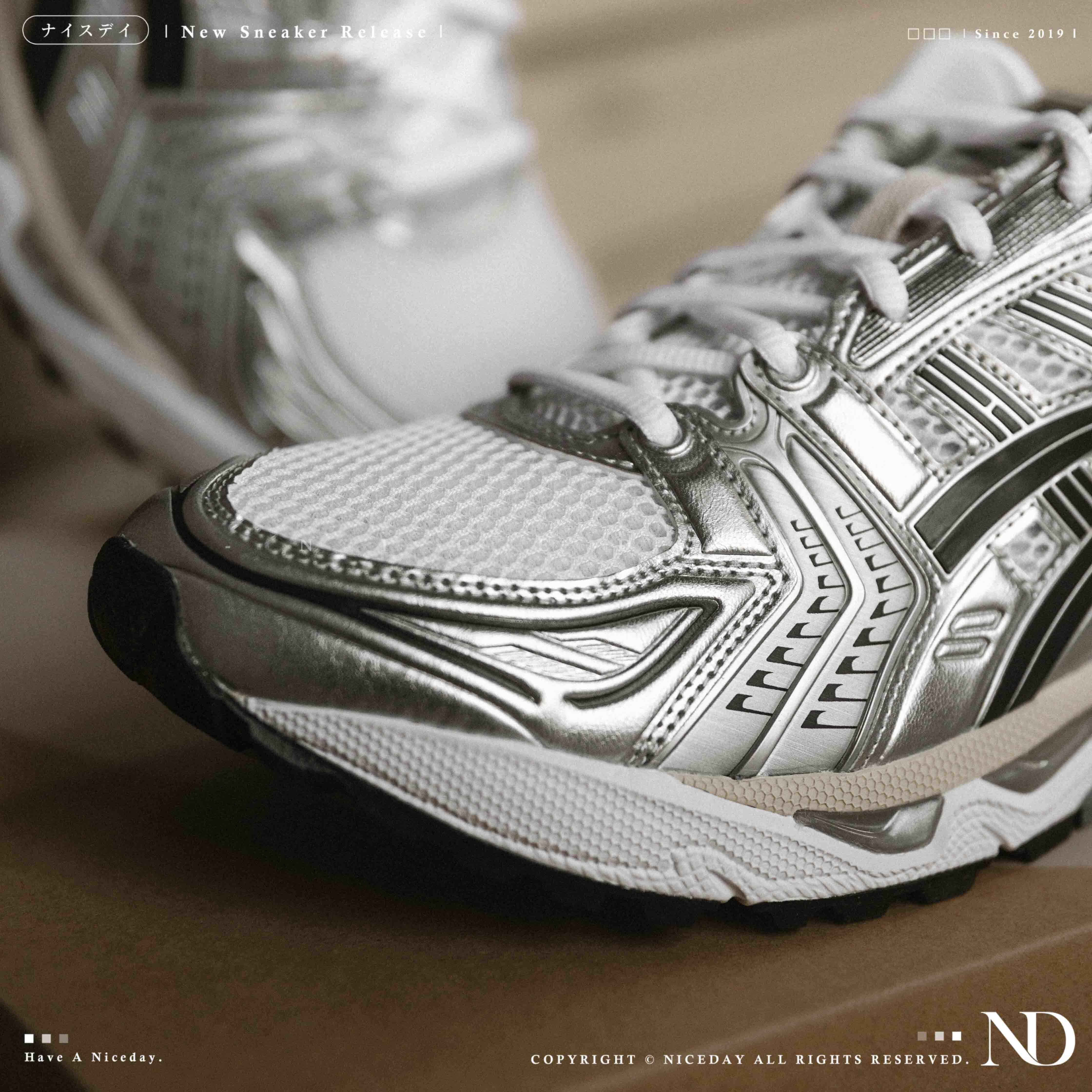 NICEDAY 代購 Asics Gel-Kayano 14 銀 白 黑 奶油底 2025 復古 慢跑 機能 1203A537-110