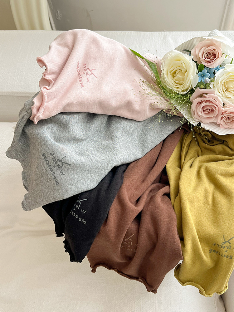 花邊印字蝴蝶結內搭衣(90-170)