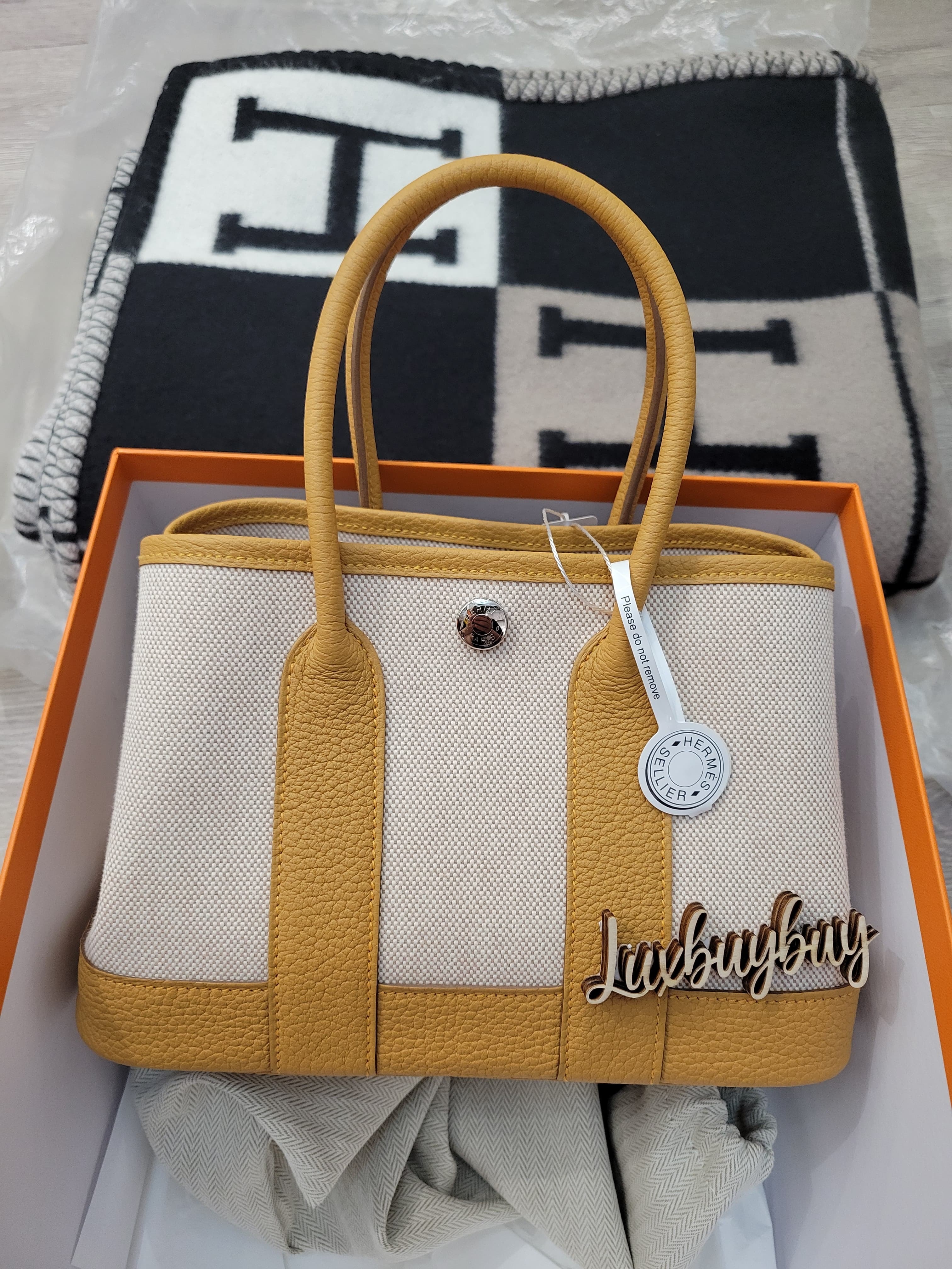 HERMES NEO GARDEN PARTY 23 MINI NATURAL SABLE CK 沙灘金