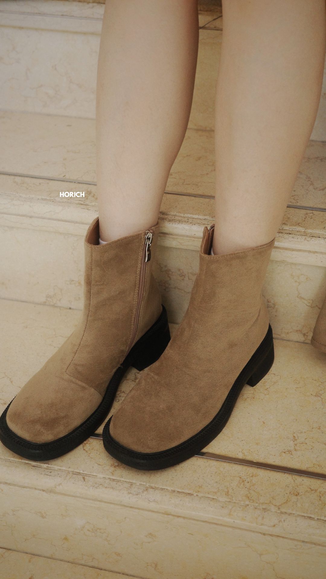 𝗗𝗲𝗰.𝟮𝟯 / N81-1-兩穿麂皮褲管靴35-40 /卡其色