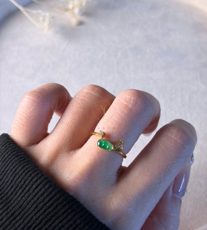 【翡翠】翠玉福豆