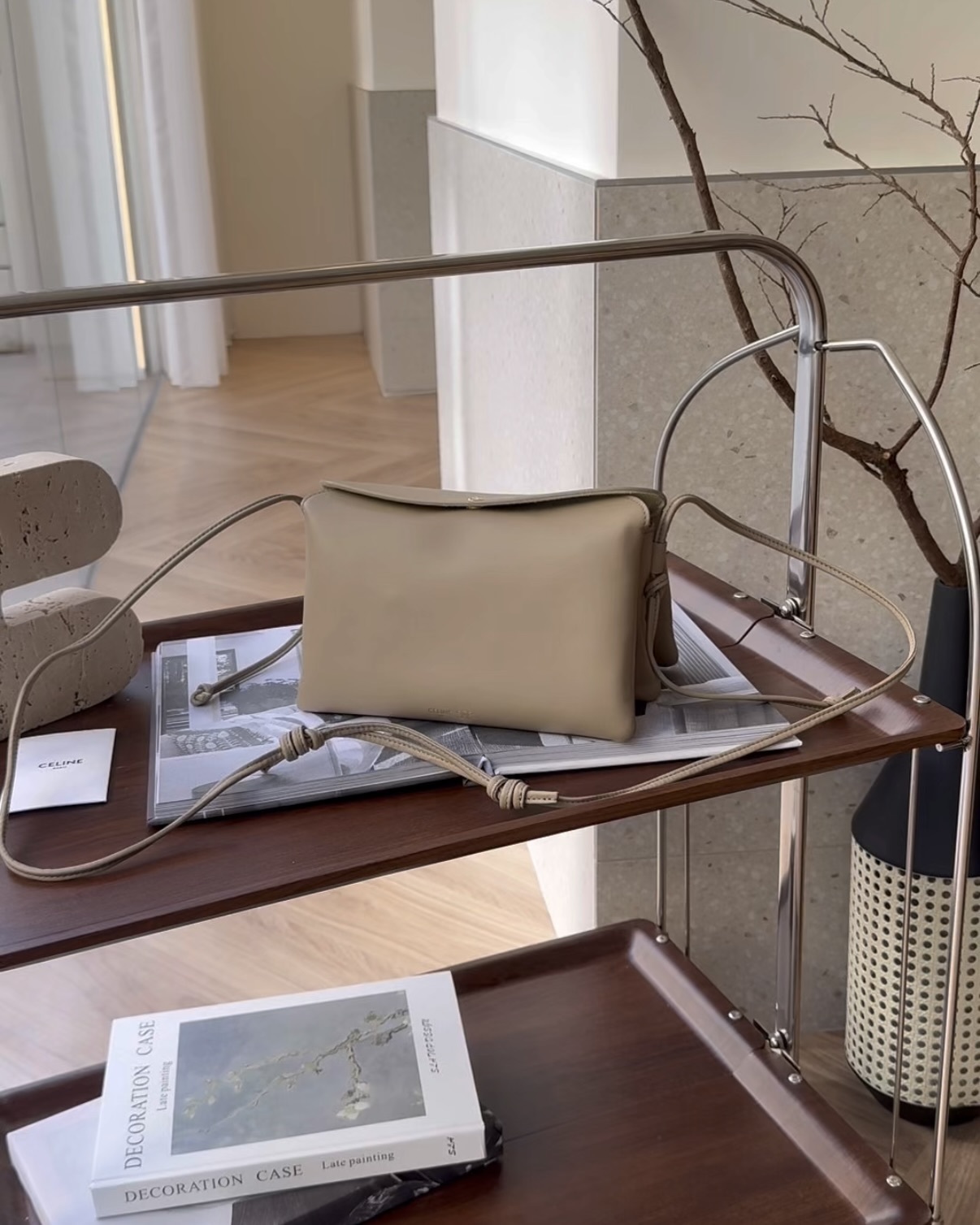 CELINE｜TRIO 肩背包 獵棕色