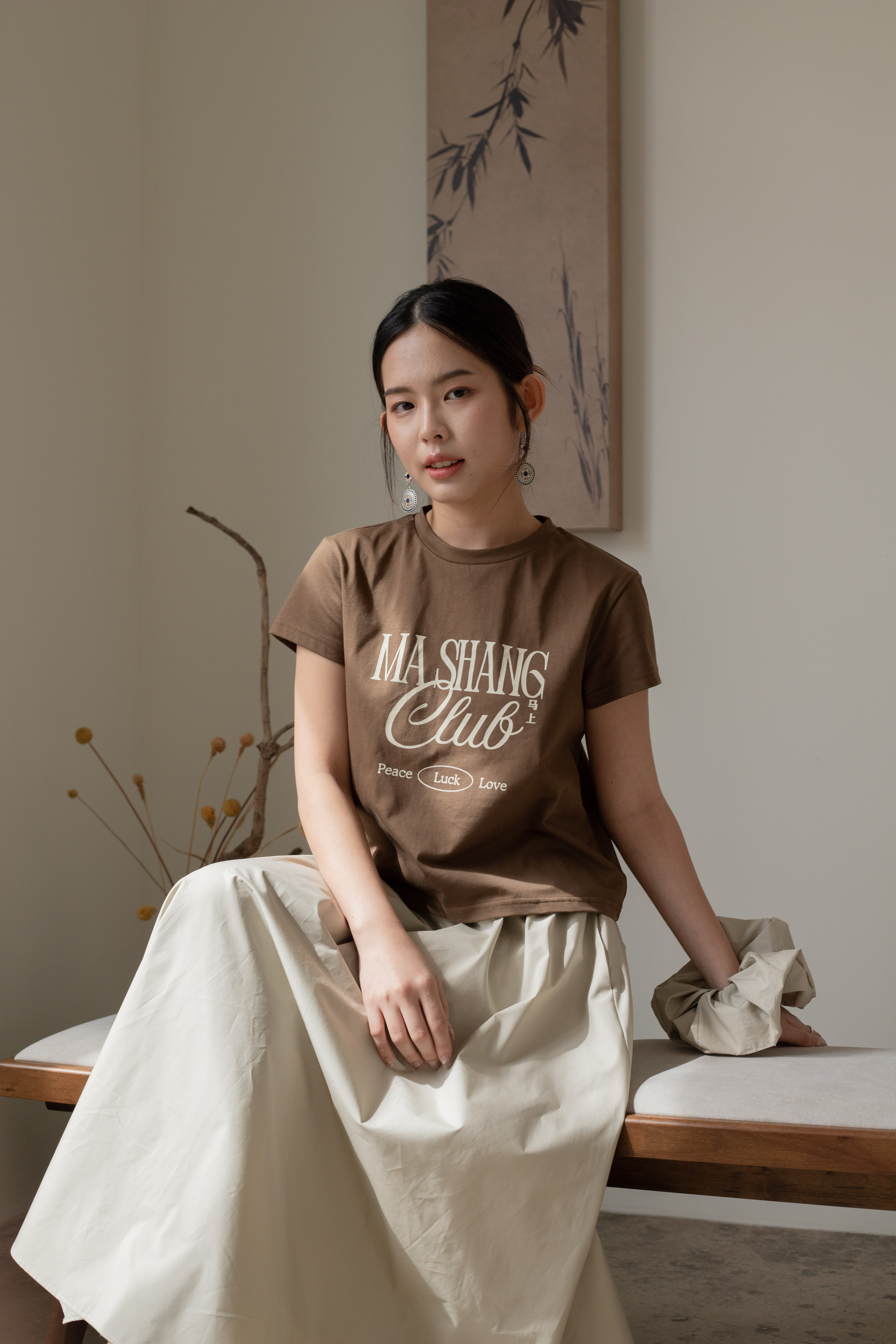 Mashang Club [马上好运] CNY Tee Brown -2601TSBRO