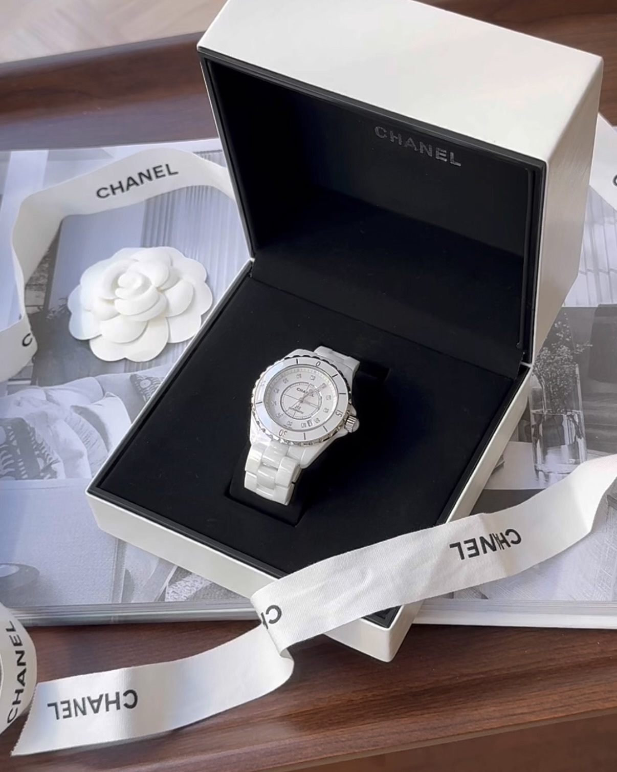 CHANEL｜J12 白陶瓷手錶 型號H1629