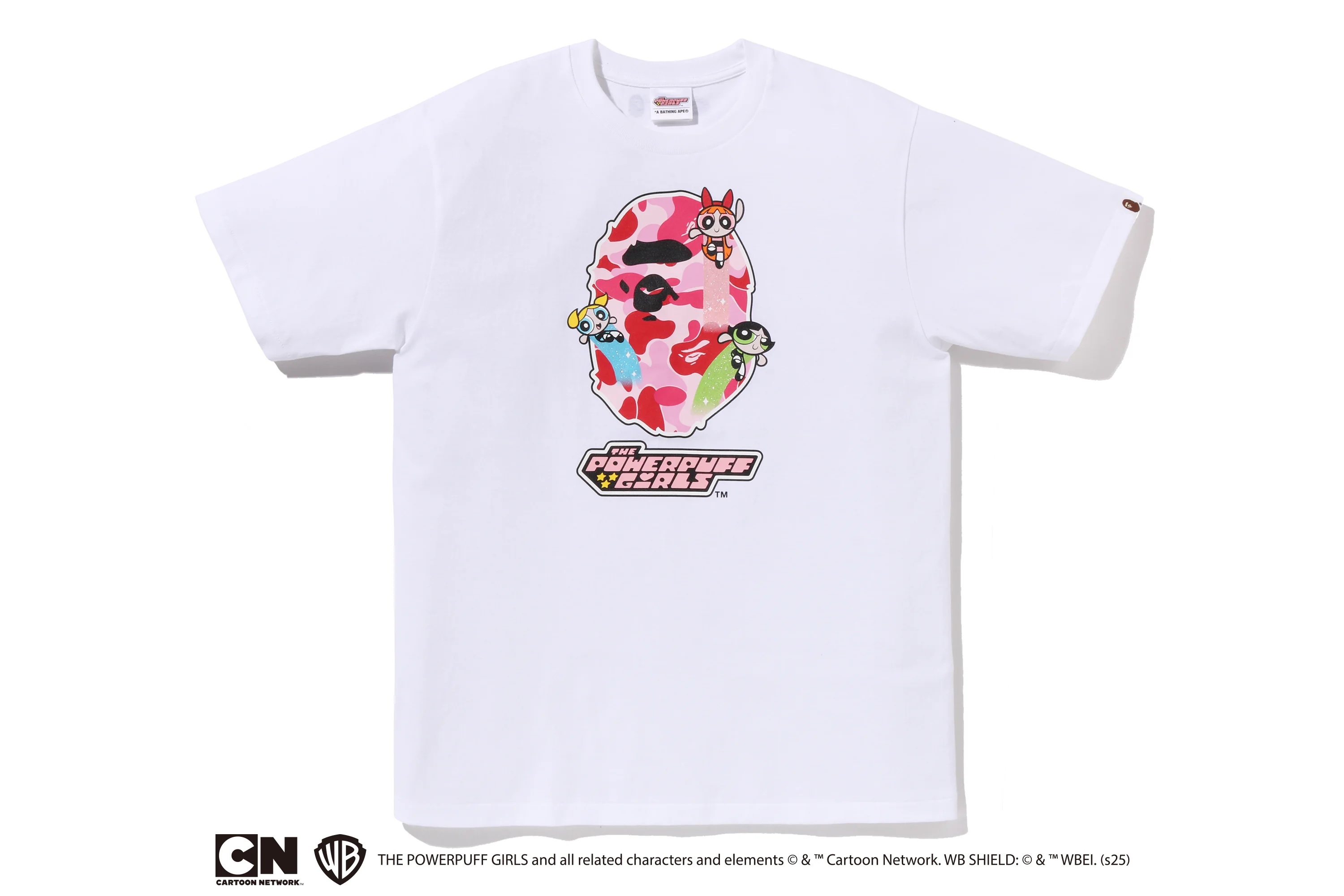 <快速出貨> BAPE® x《飛天小女警》APE HEAD TEE 白色