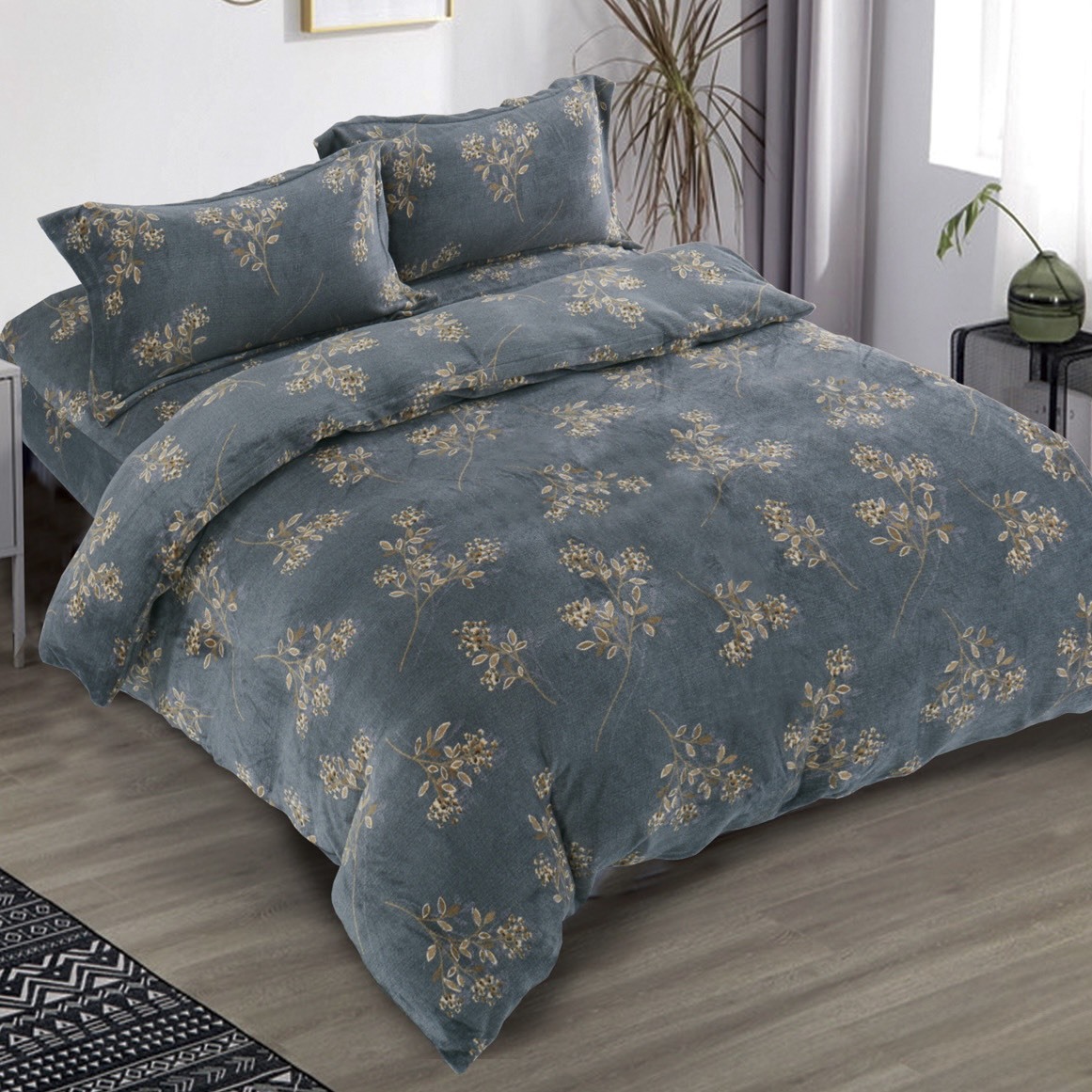 桃絲絨｜床包被套組｜鈴蘭夢