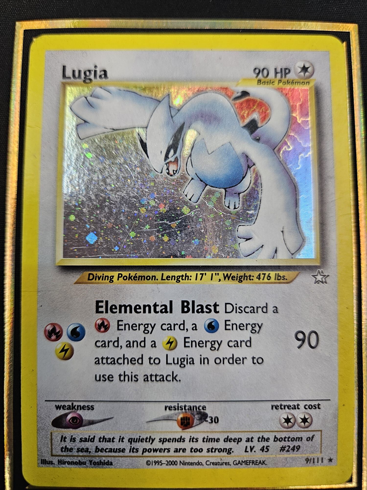 【 9/111 】Lugia Neo Genesis Holo Rare WOTC
