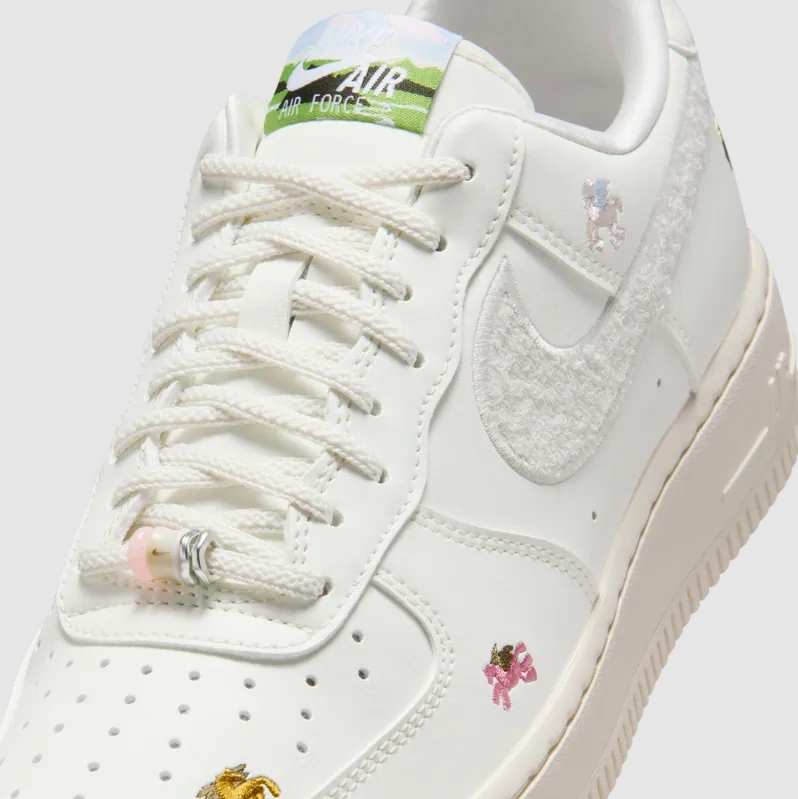 <現貨> NIKE W AIR FORCE 1 '07 Pegasus Pack 'CNY' AF1 白 馬年 新年 飛馬刺繡 立體LOGO 珠子 皮革 休閒鞋 IQ1143100