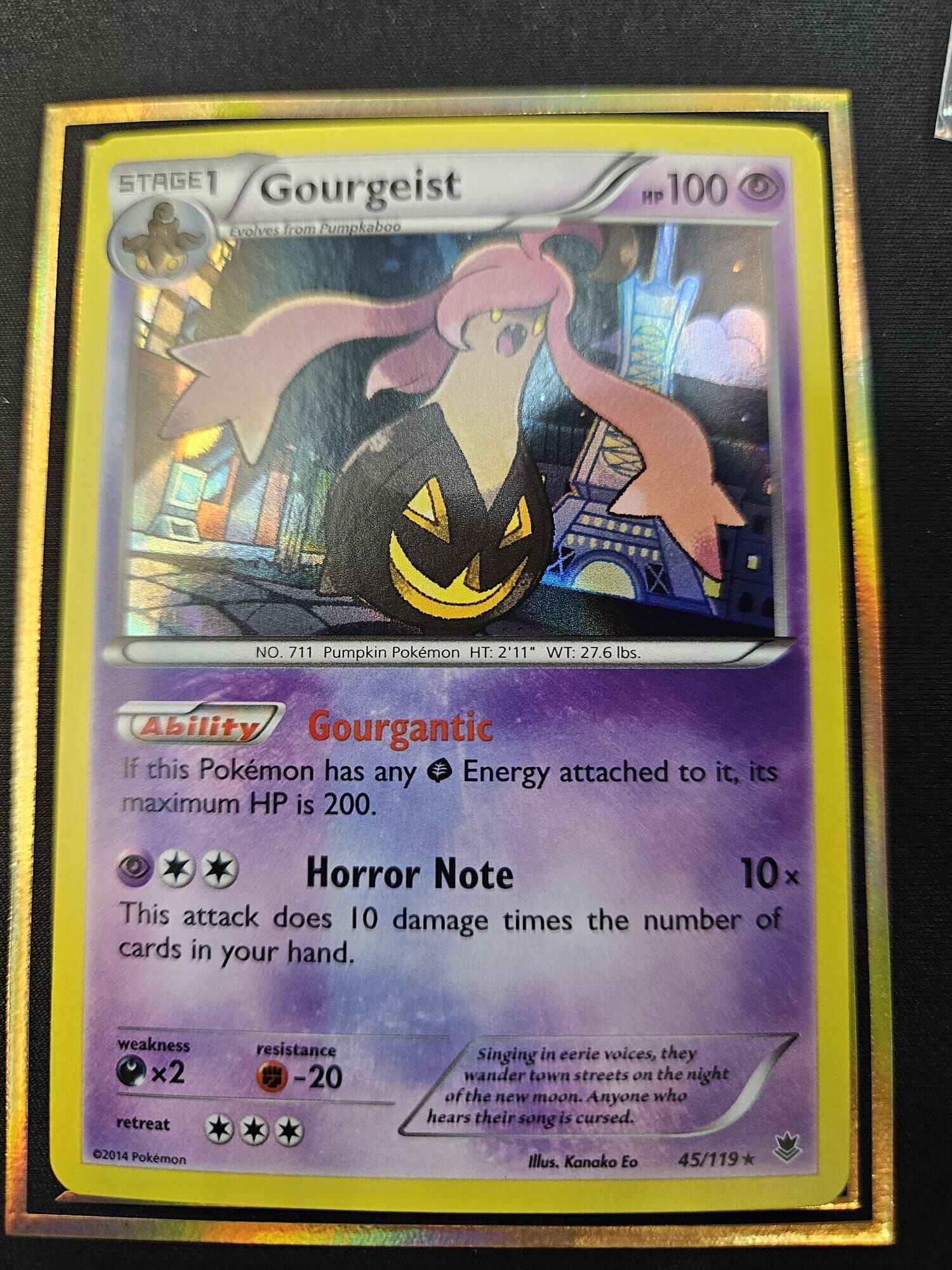 【 45/119 】Gourgeist XY-Phantom Forces Holo