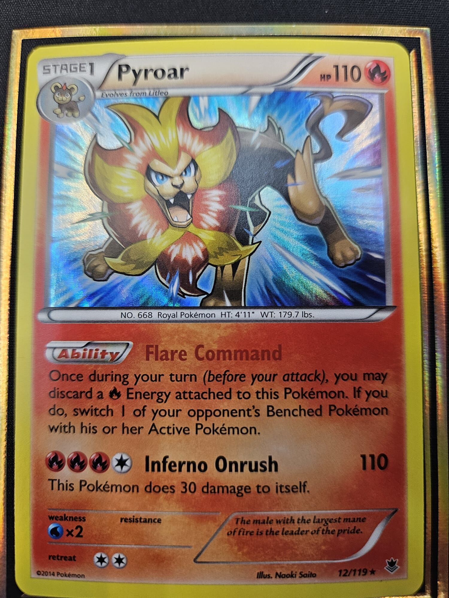 【 12/119 】Pyroar Holo Phantom Forces