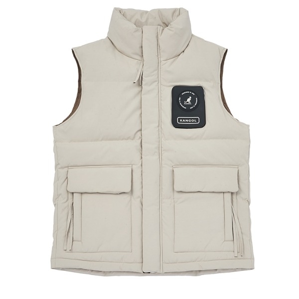 KANGOL 背心 黑色 米白 軍綠 立領 鋪棉背心 中性 6455148110 6455148131 6455148170