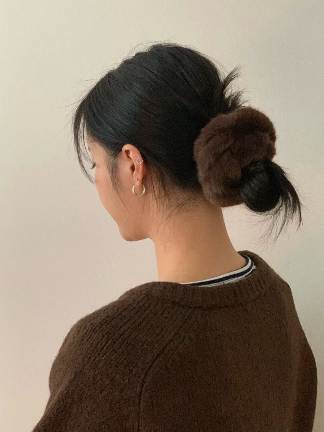 澎澎毛絨絨皮草感髮圈髮束 / 4色