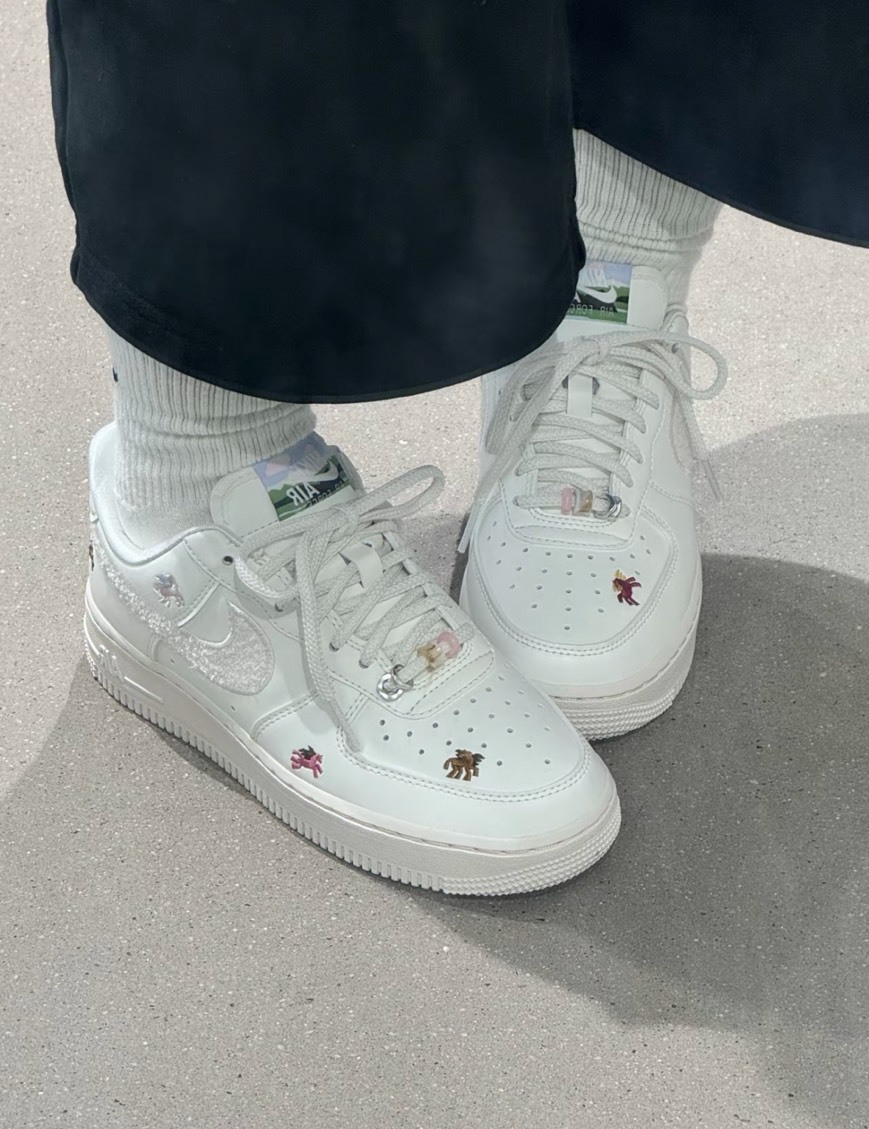 <現貨> NIKE W AIR FORCE 1 '07 Pegasus Pack 'CNY' AF1 白 馬年 新年 飛馬刺繡 立體LOGO 珠子 皮革 休閒鞋 IQ1143100