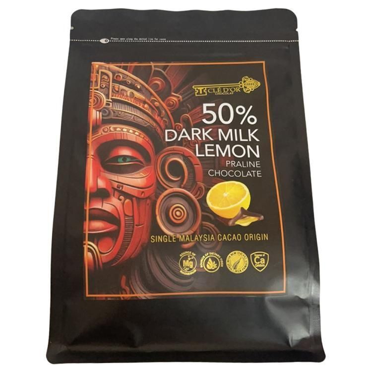 SM082 Malaysia CLÉ D'OR CHOCOLAT 50% LEMON Pralines Dark MilkChocolate 50%檸檬夾心純黑牛奶朱古力250g/克 Expiry day: 12/2027