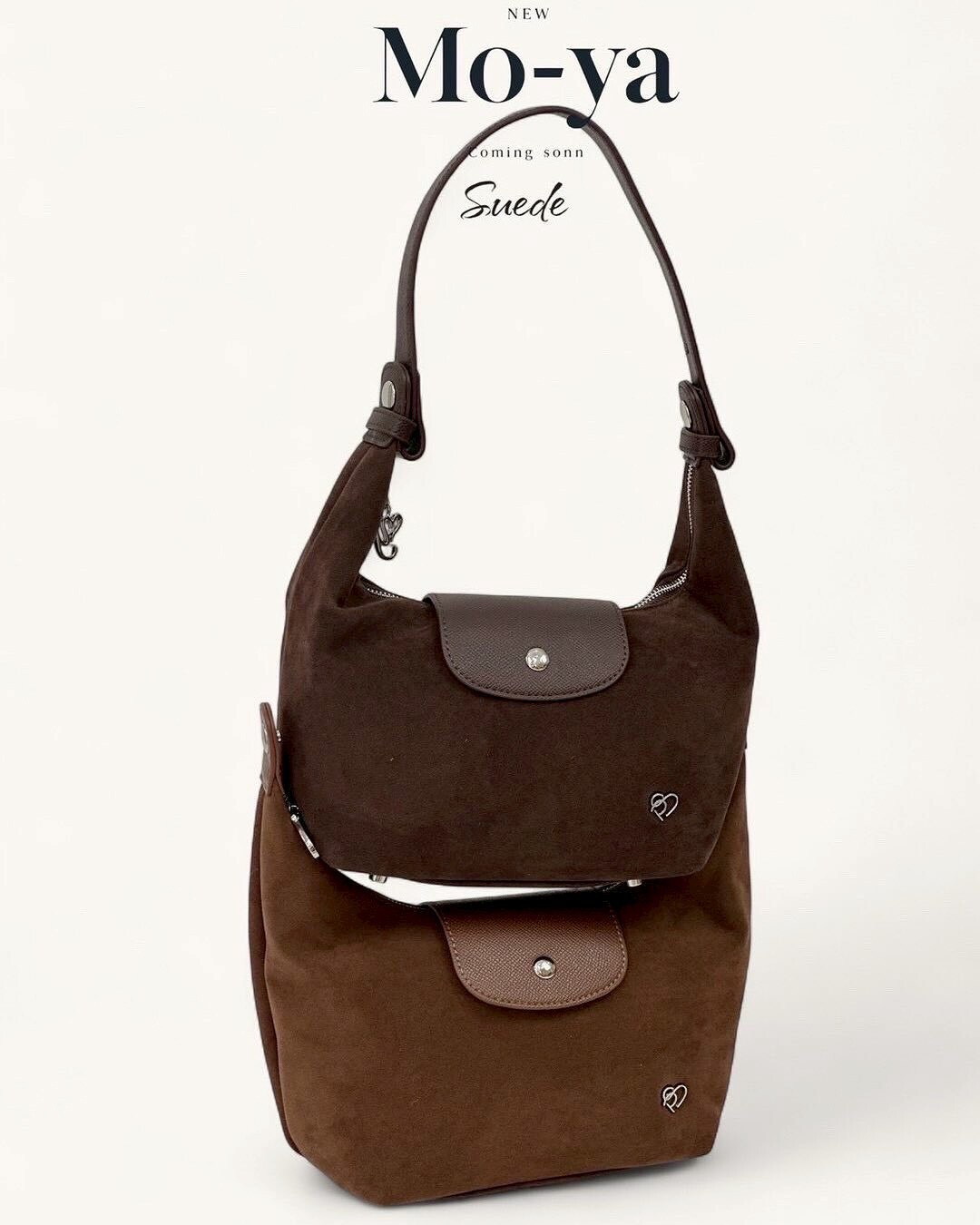 【預購】泰國 PonyTwentyeight 設計師品牌 Mo-Ya Suede 麂皮包 手提 肩背 水餃包 多色可選