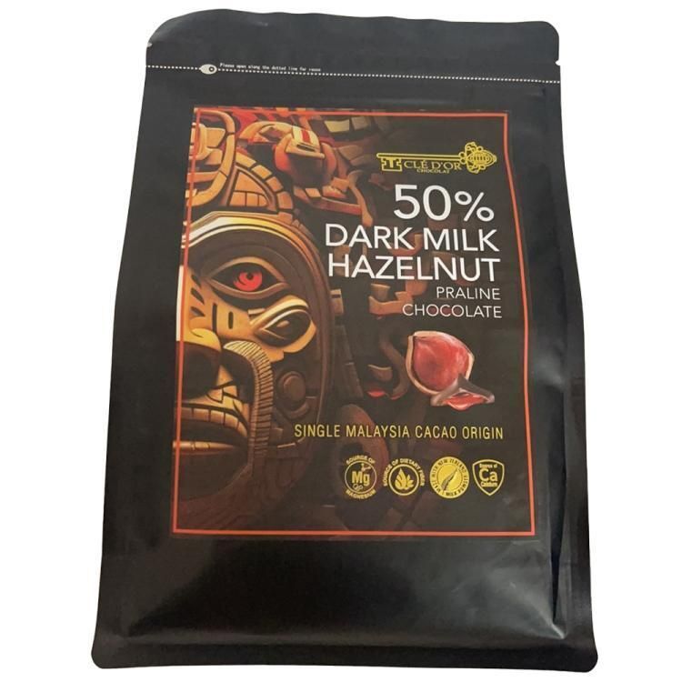 SM081 Malaysia CLÉ D'OR CHOCOLAT 50% HAZELNUT Pralines Dark Milk Chocolate 50%榛子夾心純黑牛奶朱古力250g/克 Expiry day: 12/2027