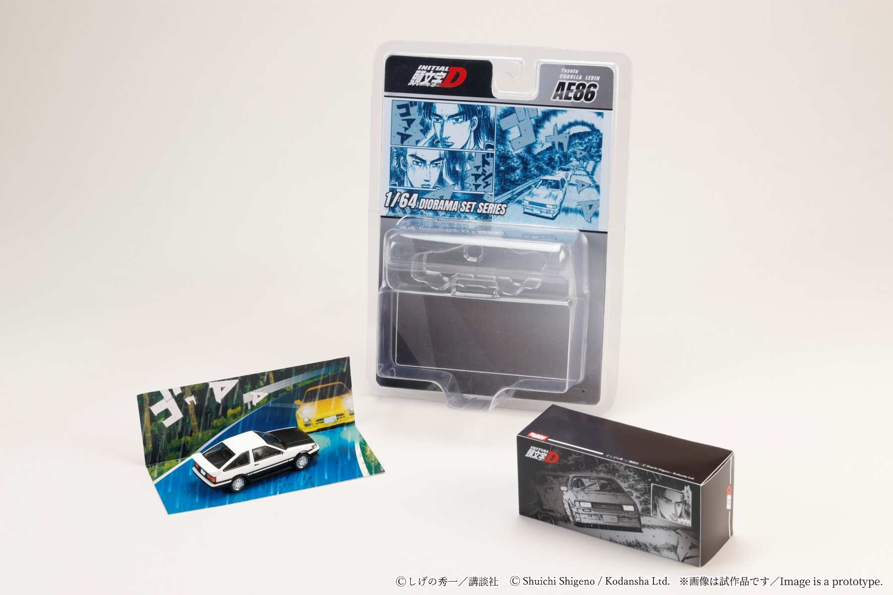 預訂:1/64 HOBBY JAPAN Toyota COROLLA LEVIN (AE86)/ INITIAL D Wataru Akiyama VS Keisuke Takahashi (HJDMD008A)