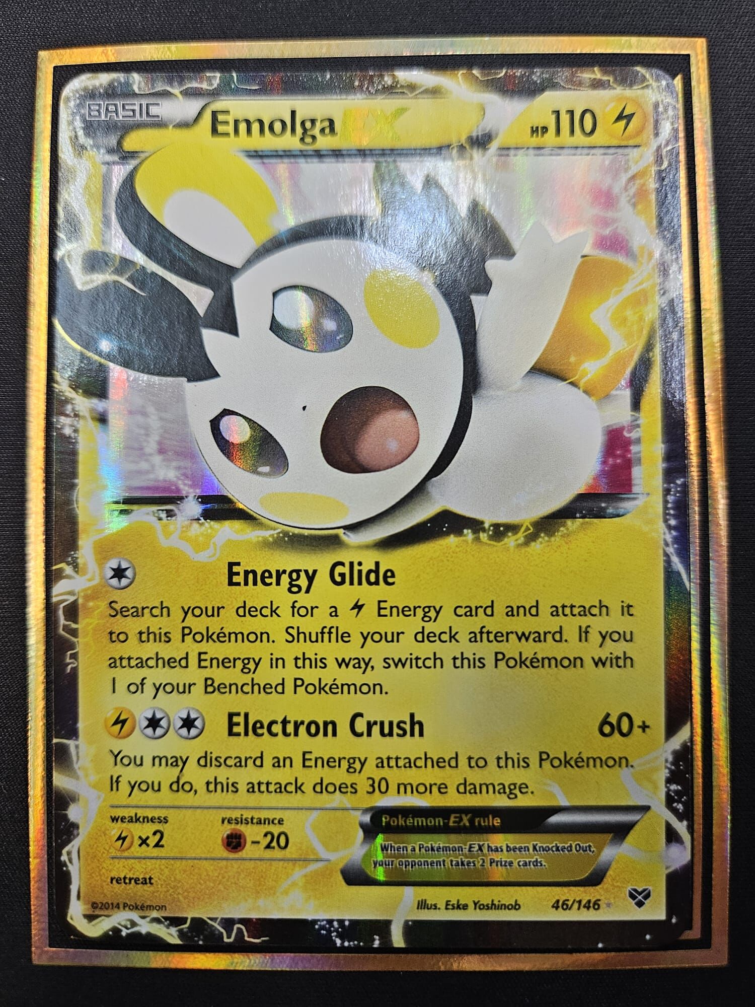 【 46/146 】Emolga EX XY Holo Rare