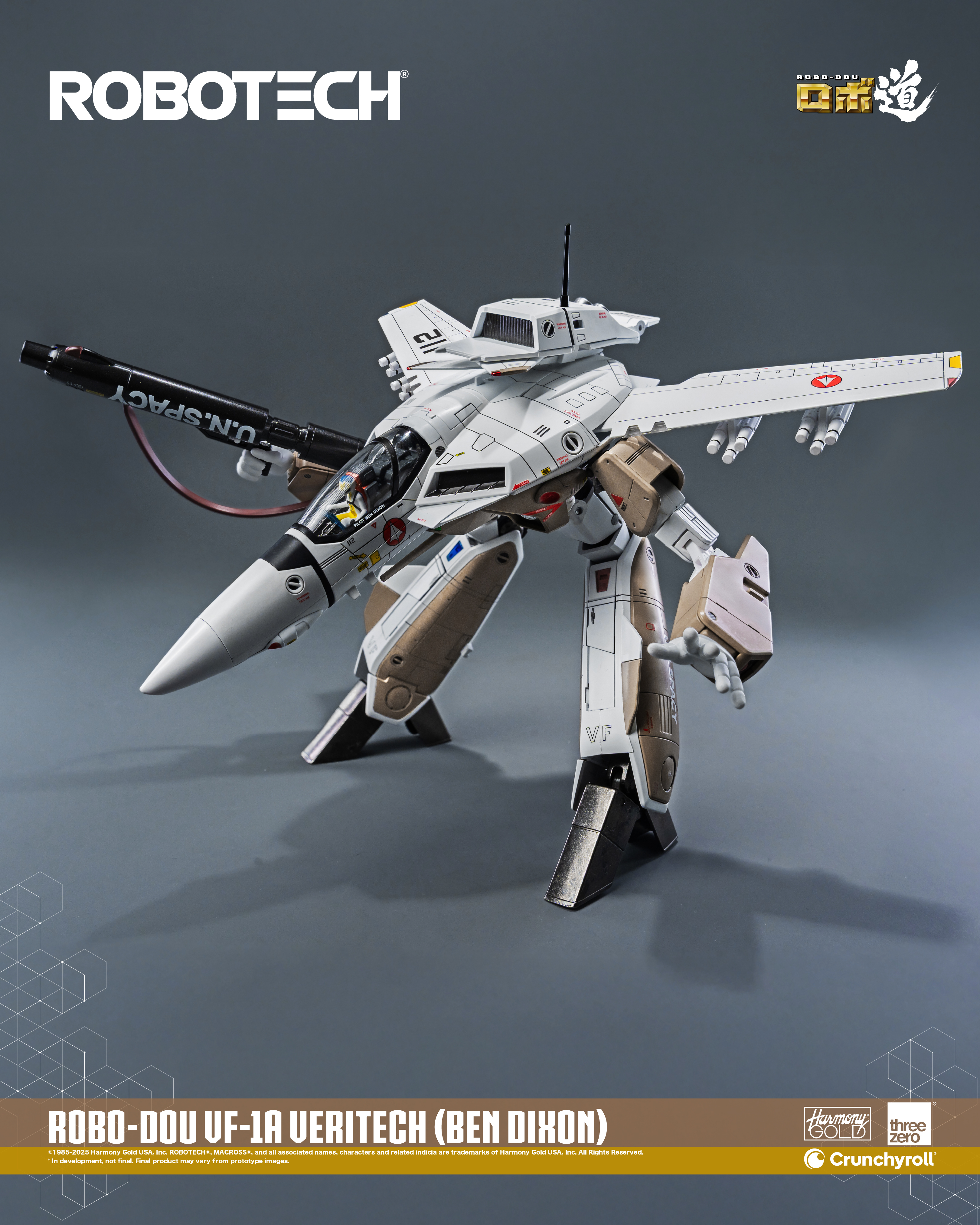 [訂金] (本地包郵)Threezero : ROBO-DOU 《超時空戰神》VF-1A 變形戰鬥機（班·迪克遜）