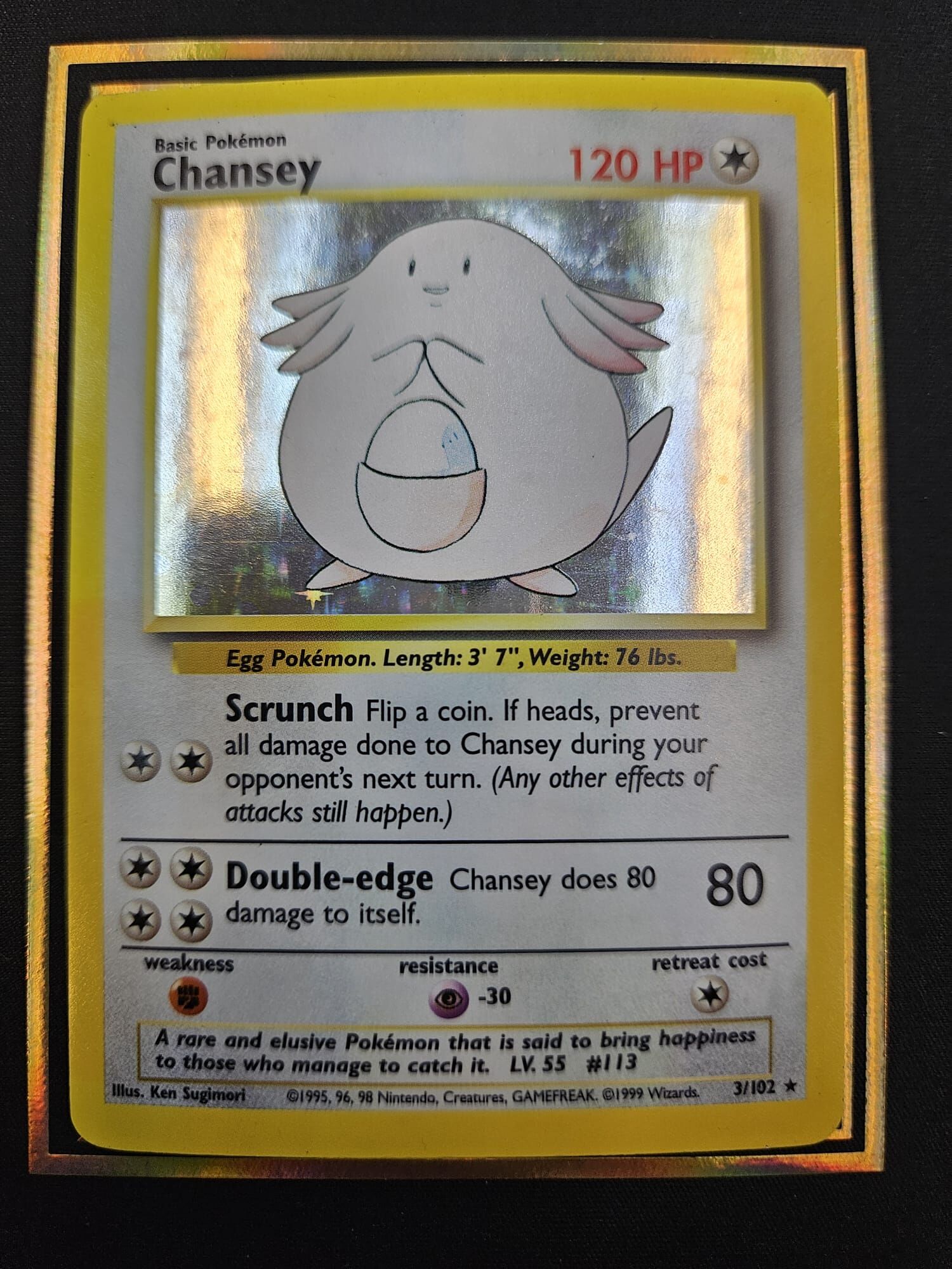 【 3/102 】Chansey CLF Pokemon Card Game Classic Venusaur & Lugia ex Deck