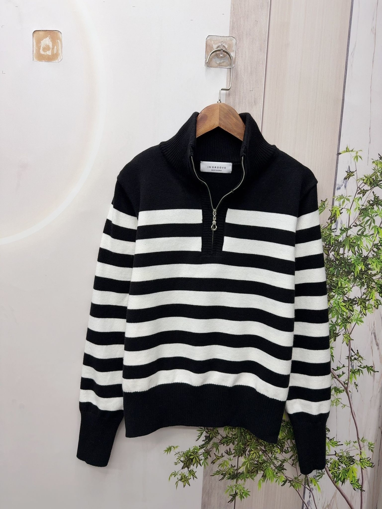 INGROOVE 高質撞色.型格針織 top ~132Q