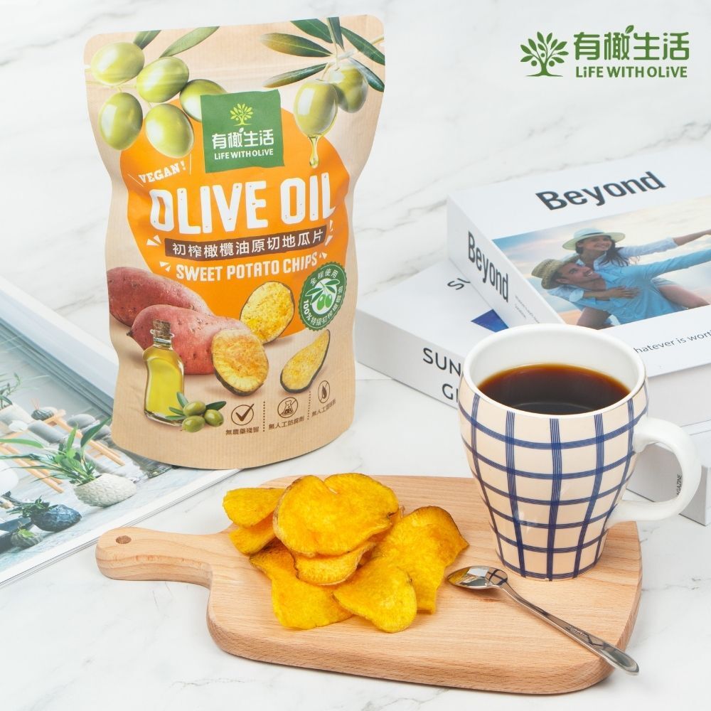 初榨橄欖油原切地瓜片 50g