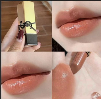 SM113 Ysl 聖羅蘭黑金浮雕方管奢華緞面唇膏#NM 赤裸謬思1.3g精巧版 Expiry day: 05/2027