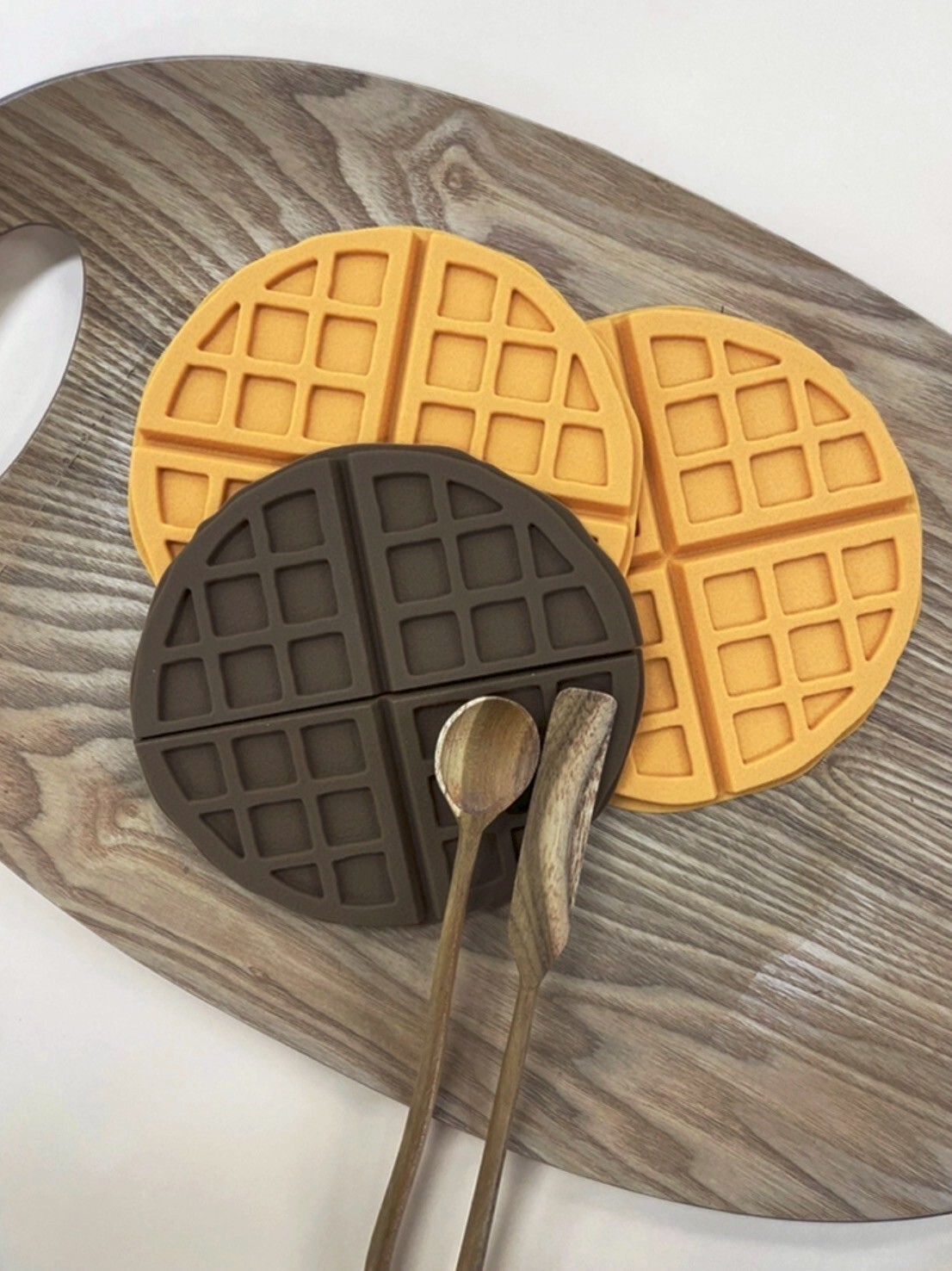 可愛鬆餅造型兩用式隔熱墊/手套 / 2色