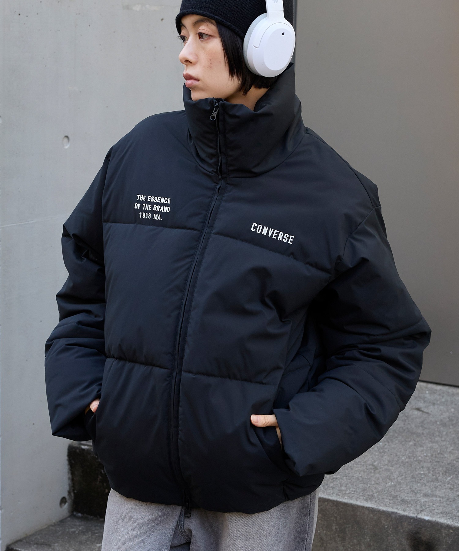 🇯🇵 CONVERSE X MONO-MART 抽繩 立領羽絨外套 防風 防潑水 保暖 禦寒 寒流必備 / 預購
